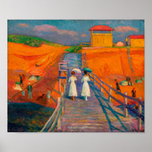 Cape Cod Pier van William Glackens Poster
