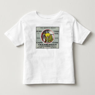 Cape Cod Pocahontas Brand Cranberry Label Kinder Shirts
