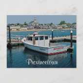 Cape Cod Provincetown Harbour, carte postale MA (Devant)