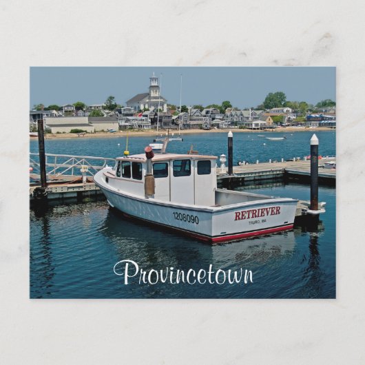 Cape Cod Provincetown Harbour, carte postale MA (Devant)
