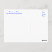 Cape Cod Provincetown MA Fishermans Wharf Carte po (Dos)