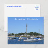 Cape Cod Provincetown Massachusetts Post Card Briefkaart (Voorkant / Achterkant)