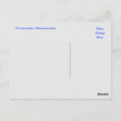 Cape Cod Provincetown Massachusetts Post Card Briefkaart (Achterkant)