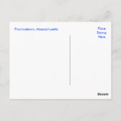 Cape Cod Provincetown Massachusetts Post Card Briefkaart (Achterkant)