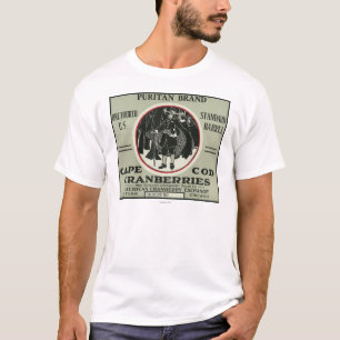 Cape Cod Puritan Brand Cranberry Label T-shirt