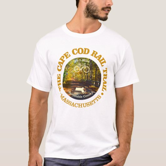 Cape Cod Rail Trail (fietsen c) T-shirt (Voorkant)