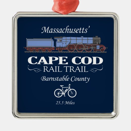 Cape Cod Rail Trail (RT2) Metalen Ornament (Voorkant)