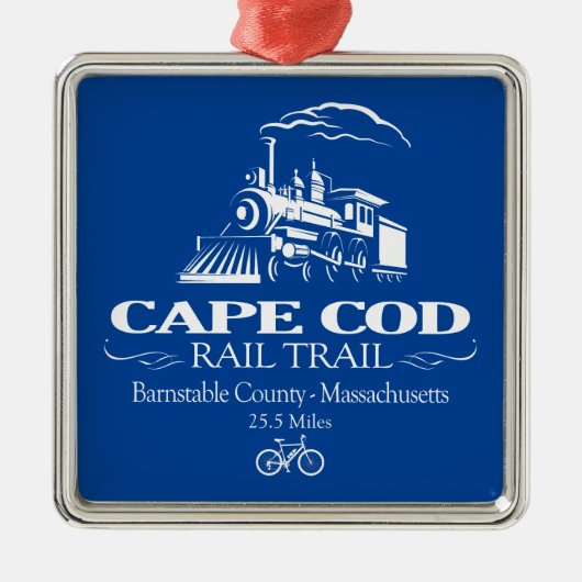 Cape Cod Rail Trail (RT) Metalen Ornament (Voorkant)