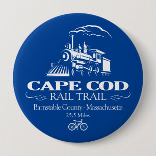 Cape Cod Rail Trail (RT) Ronde Button 4,0 Cm