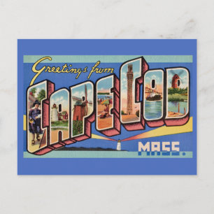 Cape Cod Retro Griekwartaalansichtkaart Briefkaart