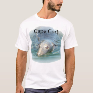 Cape Cod, Schattigee zeehond bij de Vissen Pier Ma T-shirt