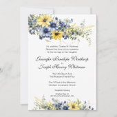 Cape Cod Summer Floral Faire-part de mariage (Devant)