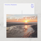 Cape Cod Sunrise, Provincetown, carte postale MA (Devant / Derrière)