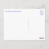 Cape Cod Sunset, Carte postale MA de Provincetown (Dos)