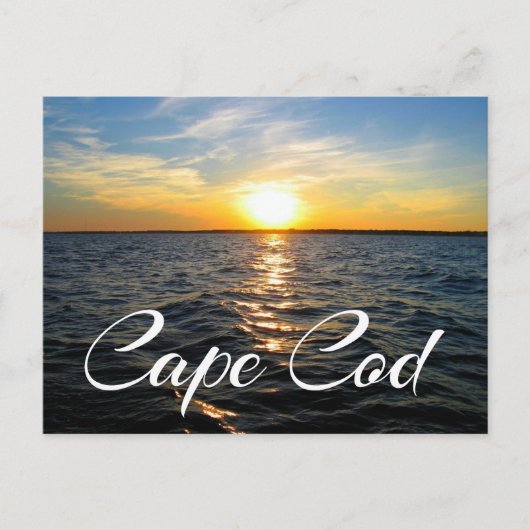 Cape Cod Sunset, Carte postale MA de Provincetown (Devant)