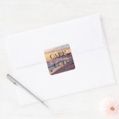 Cape Cod Travel Vierkante Sticker (Envelop)