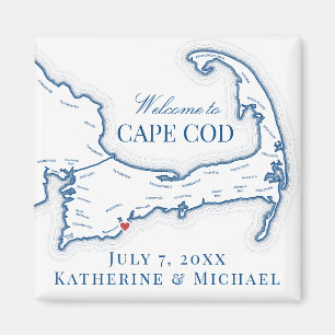 Cape Cod Trouwfavoriet Magneet