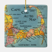 Cape Cod-versiering Keramisch Ornament (Achterkant)