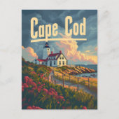 Cape Cod-Vintage Briefkaart (Voorkant)