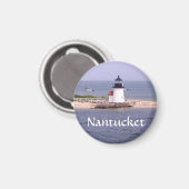 Cape Cod Vuurtoren, Nantucket MA Magnet Magneet (Voorkant / Achterkant)