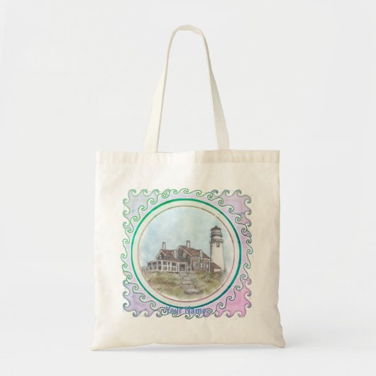Cape Cod Vuurtoren  Tote Bag (Voorkant)