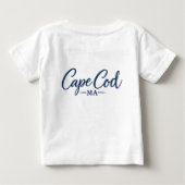 Cape Cod Zeilboot Baby T-shirt (Achterkant)