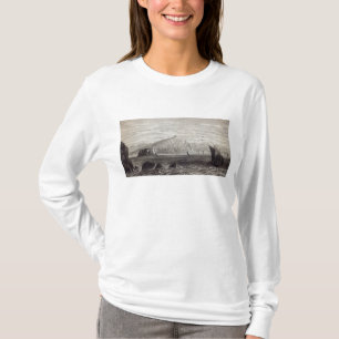 Cape Colonna, met puin van de tempel van T-shirt
