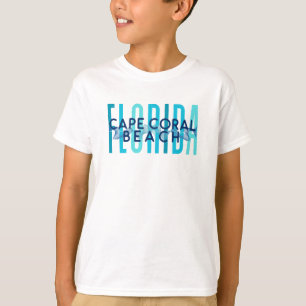 Cape Coral Beach Florida (golven van de oceaan) T-shirt