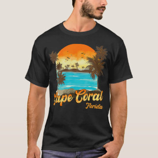 Cape Coral Florida Beach Summer Vacation Palm Tree T-shirt