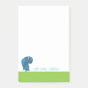 Cape Coral Florida Burrowing Owl Art Post-it® Notes
