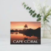 Cape Coral Florida Sunset Briefkaart (Staand voorkant)