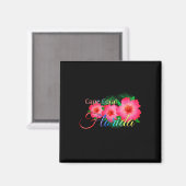 Cape Coral Florida Tropische bloemen Familie vakan Magneet (Voorkant / Achterkant)