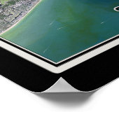 Cape Coral - Ft Myers Florida Satellite Poster Map (Coin)