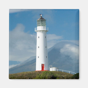 Cape Egmont-vuurtoren en Mt Taranaki/Mt Magneet