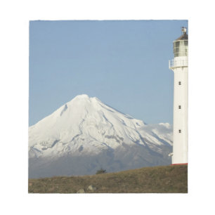 Cape Egmont-vuurtoren en Mt Taranaki / Mt Notitieblok