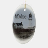 Cape Elizabeth Lighthouse Keramisch Ornament (Rechts)