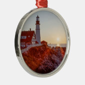 Cape Elizabeth Maine Metalen Ornament (Rechts)