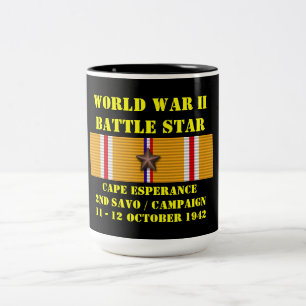 Cape Esperance-campagne (tweede Savo-campagne) Tweekleurige Koffiemok
