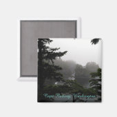 Cape Flattery in the rain magnet Magneet (Voorkant / Achterkant)