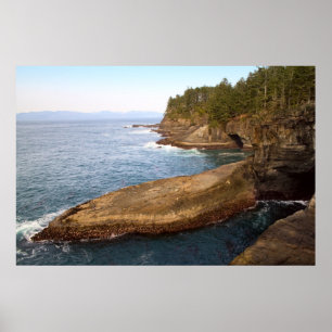 Cape Flattery, Washington Rocks en Caves Poster