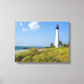 Cape Florida Lighthouse Canvas Afdrukken (Voorkant)