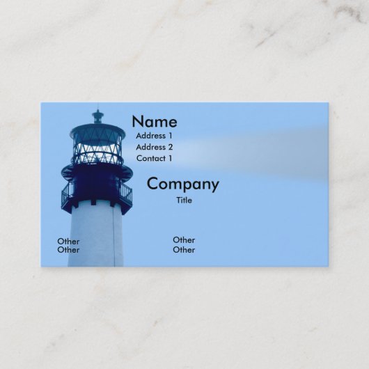 Cape Florida Lightwouse Visitekaartje (Voorkant)