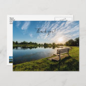 Cape Girardeau County Park Bench Sunset Hartelijk  Briefkaart (Voorkant / Achterkant)