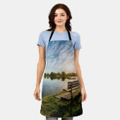 Cape Girardeau County Park Bench Sunset Schort (Gedragen)