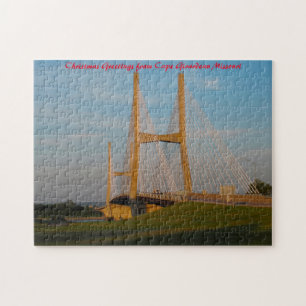 Cape Girardeau Missouri. Kerstgroeten Legpuzzel