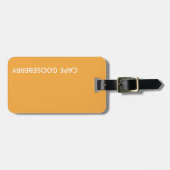 Cape Gooseberry gele kleurnaam Bagagelabel (Voorkant horizontaal)