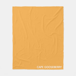 Cape Gooseberry gele kleurnaam Fleece Deken