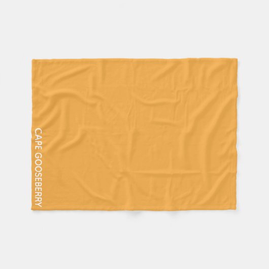 Cape Gooseberry gele kleurnaam Fleece Deken (Voorkant (Horizontaal))