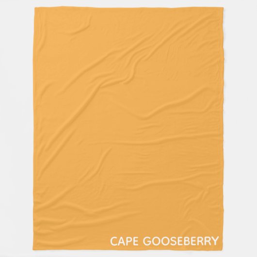 Cape Gooseberry gele kleurnaam Fleece Deken (Voorkant)
