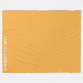 Cape Gooseberry gele kleurnaam Fleece Deken (Voorkant (Horizontaal))